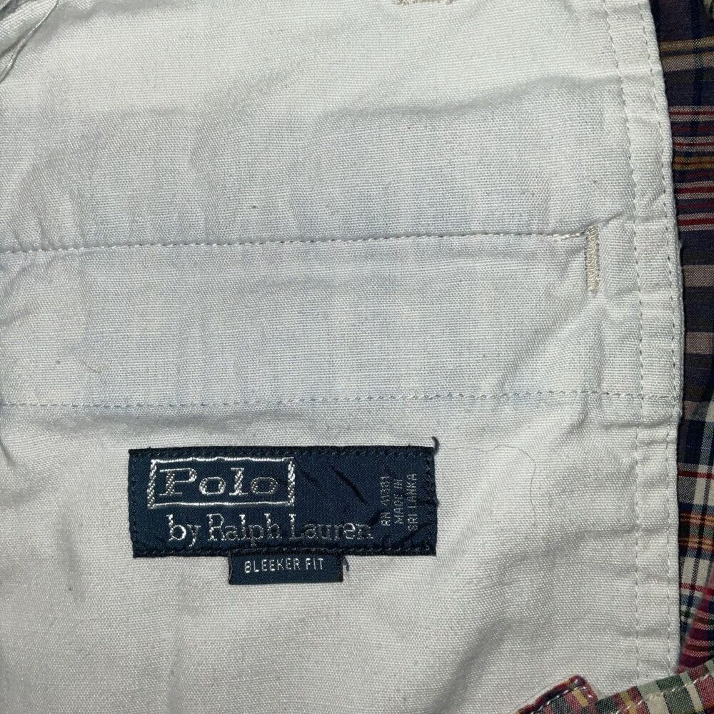 Polo Ralph Lauren Shorts Mens Size 38 Bleeker Madras Casual Preppy - Picture 3 of 11